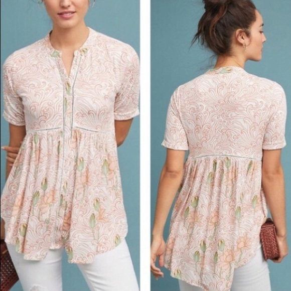 Anthropologie Akemi‎ + Kin tunic blouse Flowy top - Picture 1 of 6